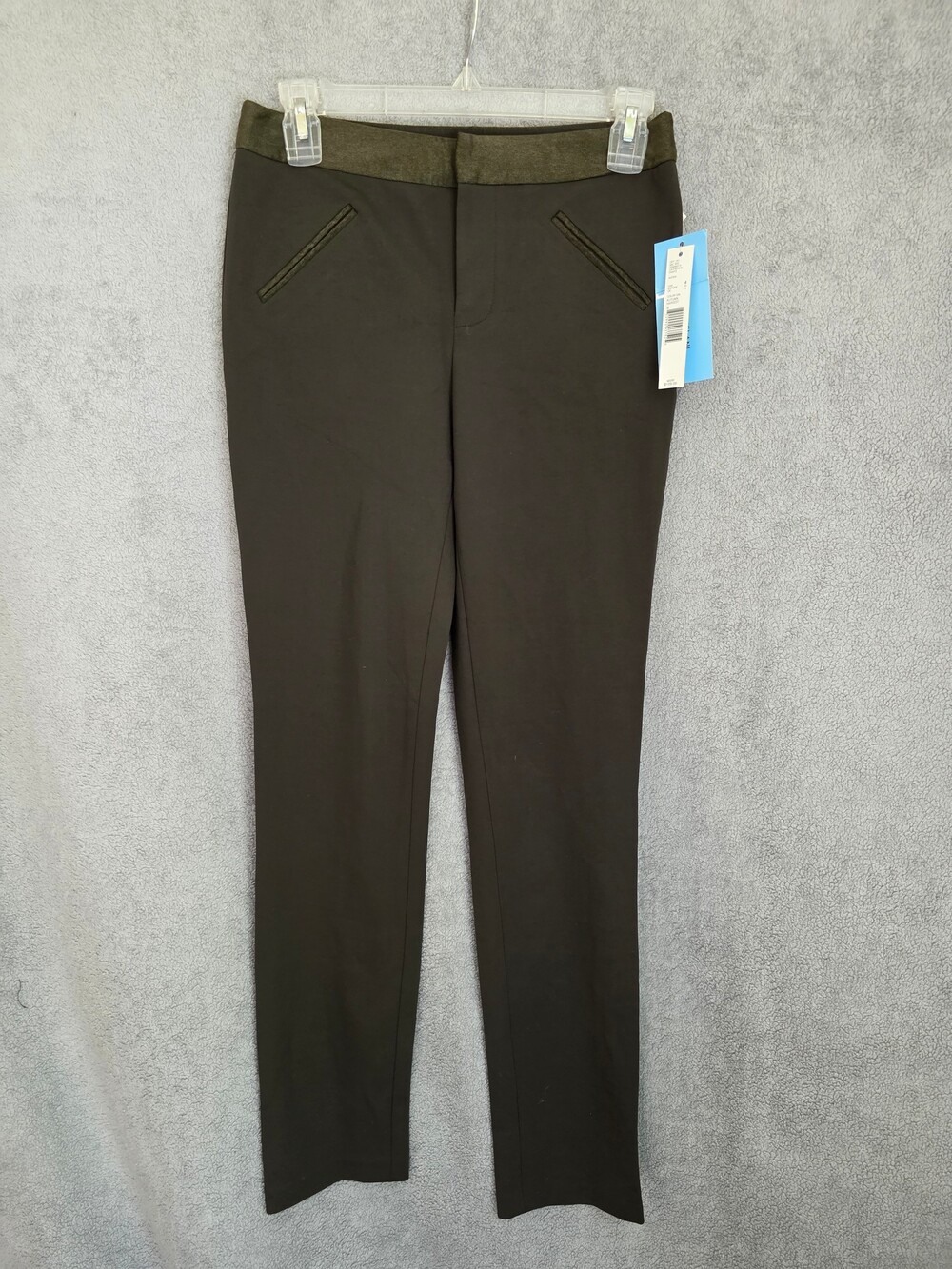 Antonio Melani Catherine Slim Leg Pants Size 4 Autumn Harvest Olive Green